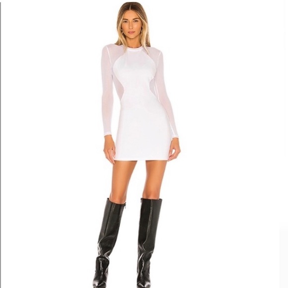 superdown Dresses & Skirts - Homecoming superdown Lucy Sheer Back Dress in White S